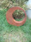 Zen Man Edelrost Gartenstecker Rost Gartenskulptur (aus Metall) Garten Figure Glück Symbol Gartendeko 44 * 44 * 8cm, 029961