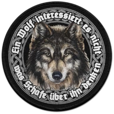 Patch Wolf Fenrir Ein Wolf interessiert es nicht was Schafe #36167