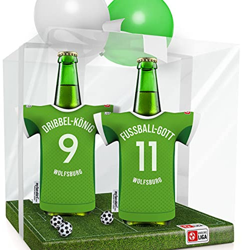 Wolfsburg Trikot-Kühler Fanartikel Fan-Edition | Home Überraschung | Passend für Wolfsburg-Fanartikel | Mann Freund Bruder Fußball-Fan Runder Geburtstag-Geschenk Trikotkühler by MYFANSHIRT