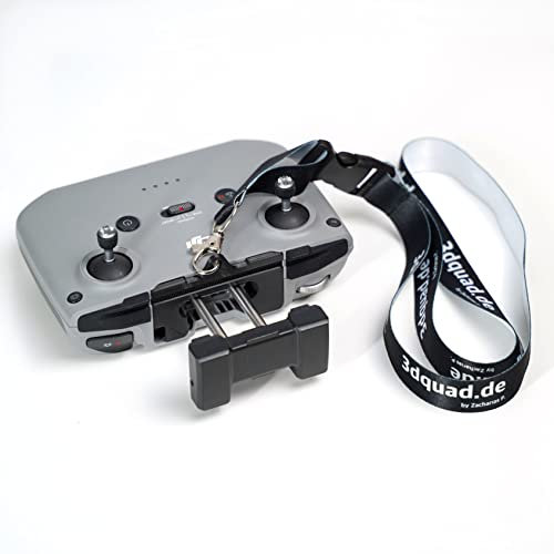 Senderplatte + Umhängeband passend für DJI Mavic 3, Air 2/ 2S und Mini 2 Controller (Schwarz)