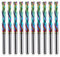Revêtement EU_HOZLY DLC, coupe UP-Down, 2 flûtes, outil de fraisage en carbure spiralé, fraiseuse CNC, compression, tige de 3,175 mm, diamètre de coupe de 3,175 mm, CEL 22 mm