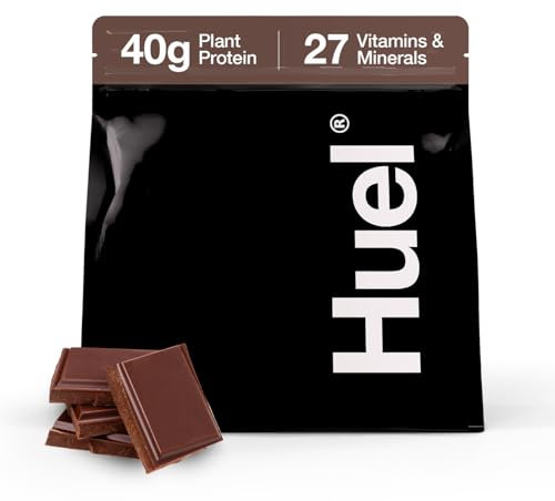 Huel Black Edition - Nutritionally Complete 100% Vegan Gluten-Free - Less Carbs More Protein - Powdered Meal (Chocolate, 1 Bag)