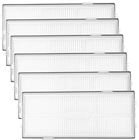 BiOHY Filtro hepa para Roborock serie S7 & S8 (Juego de 6) | S8, S7, S7+, S7 MaxV, MaxV+, MaxV Ultra | Accesorios robot mopa | Filtro de aire contra polvo, polen y pelos de animales (Filter S7)