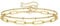 Jewlure 18K Gold Plated Adjustable Layered Bracelet, Delicate Women's Paperclip Chain Bracelet, Suitable For Valentine's Day, Birthday, Party Gifts For Women
