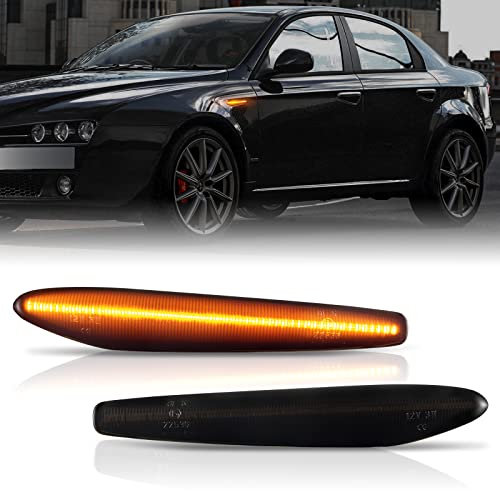 POPMOTORZ 2 Stücke LED Blinker Seitenblinker mit Canbus Fehlerfrei 2835 SMD für Alfa Romeo Boera typ 939 159 typ 939