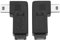 ECSiNG 2 Pezzi Adattatore Mini USB 5 Pin Maschio A Micro USB Femmina Adattatore Convertitore Connettore Di Ricarica E Trasferimento Dati Ad Angolo Di 90 Gradi Da Sinistra A Destra
