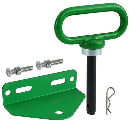 Adorish Heavy Duty Universal Zero Turn Mower Trailer Hitch with Bolts and Strong Magnet Trailer Gate Pin -1/2'' Trailer Hitch Mount Green