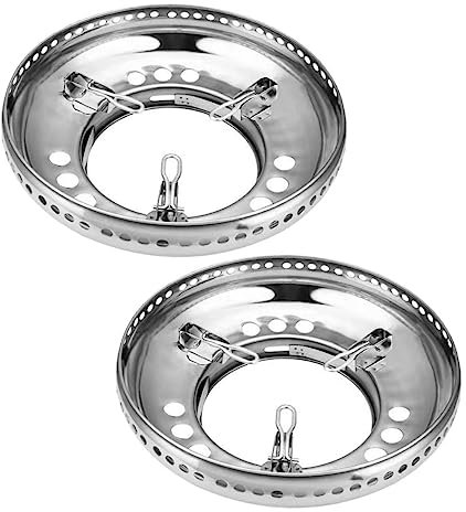 OHPHCALL 2 Piezas soporte estufa gas hornillo gas quemador gas accesorio estufa bastidores estufa gas trípode wok accesorios para estufas gas traducir moca