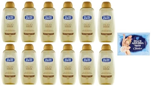 Neutro Roberts Olio Doccia con Olio di Cocco, Olio Doccia con Olio di Cocco, Setoso e Luminoso, 250 ml, confezione da 100 g