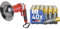 ROTHENBERGER Industrial Pressluft Rohrreiniger inkl. 4 Gummiadapter & VARTA Batterien AA