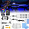 Sunshine smile Auto LED Innenbeleuchtung,6M/ 5 in 1 RGB Auto Innenraumbeleuchtung,App+Fernbedienung Control steuerbare Innenbeleuchtung Laser,Mehrfarbige Ambientebeleuchtung(Farbe)