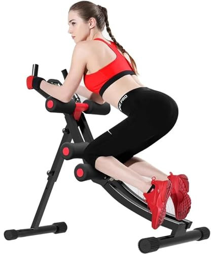 NaKeah AB Workout -Geräte, AB -Maschine für Fitness des Fitnessstudios, AB -Trainerübung Geräte für Bauchübungen und Krafttraining,Schwarz