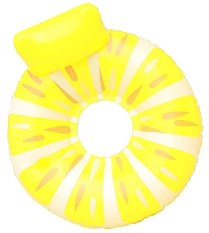 BCOATH rangée Flottante Radeau de flotteurs gonflables hamac de Piscine Flotteur Gonflable Matelas Gonflable Inflatable Mattress Anneau de Natation aux Fruits Bouée Gonflable PVC Yellow