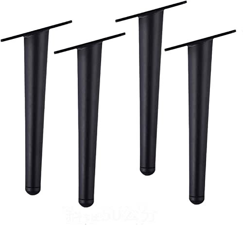 Schwarze Metall-Möbelbeine, 4 Stück, 70 cm, DIY-Ersatzbeine für Schränke, TV-Schränke, Nachttische, Sofas und Betten