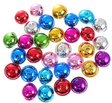 Cabilock 2 Sätze Weihnachtsdekoration Glocken Weihnachtsglocke Selber Machen Hundehalsband Glocke Tür Glockenanhänger Kupferne Glocke Weihnachtsdekoration Zum Aufhängen Eisen 30 Stück * 2