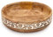 Indus Lifespace Saladier en bois de manguier polyvalent - Grand bol décoratif pour salades mixtes, fruits, pop-corn, chips (25,4 x 25,4 x 6,3 cm)