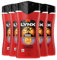 Lynx Body Wash Multipack Sunset Fresh 3-in-1 Men's Shower Gel for Hair, Face & Body 12H Sweat and Odour Protection Energising Mango and Mandarin Scent 225ml, 5 Pack