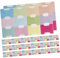 Angoily 20 Blatt Tränensicheres Klassifizierungsetikett Registerkarten klebrig Buchseite bookmarks book mark tabs selbstklebende Klebefahnen Lesen von Seitenmarkierungen Verbundwerkstoff