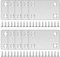 10-Pack Heavy Duty Metal Flat Brackets (60x38mm) – Pre-Drilled Mending Plates for Wood Joining, Repair & Support