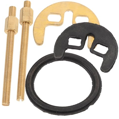 HAMPPLIES Brass Faucet Nut Extended Double Horseshoe Clips Kitchen Tap Fixing Fitting Kit for Dual Hot and Cold Water Taps Stable Mounting Replacement Accessory for Bathroom Basin