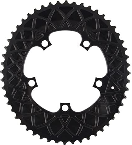 Absolute Black Road Kettenblatt Oval 110X5 BCD, bi-Plating, für SRAM Black 52T Kurbel