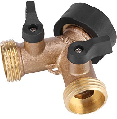 TOPINCN Connecteurs à y Avec Adaptateur Robinet Eau Laiton Connecteur Tube 2 Voies Y Forme 3/4 Pour Arrosage De Jardin