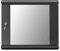 LMS Data Server Rack Datenschrank – 9U 450 mm tief Wandmontiertes 19-Zoll-Schwarzes Lagerregal für Computerausrüstung zu Hause, im Büro, Serverraum mit abnehmbaren Paneelen, vorne abschließbar