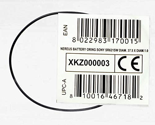 Cressi Nereus Battery Oring Sony Sr621Sw Diam. 37.5 X Diam.1.0 - O-Ring Caseback for waterproof watch Nereus