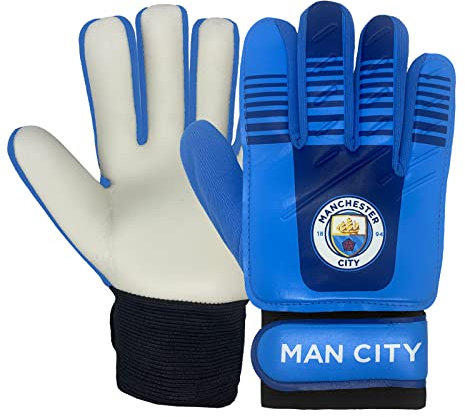 Manchester City FC - Torwarthandschuhe für Kinder/Jugendliche - Offizielles Merchandise - Geschenk für Fußballfans - Jugendliche: 10-16 Jahre