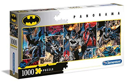 Clementoni - 39574 - Collection Panorama - Batman - 1000 pieces - Made in Italy, Jigsaw Puzzle for Adult