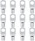 TuToy 12 Pezzi Capicorda In Rame Terminale Connettore Filo 2 Awg 35Mm² Foro 10Mm Terminali In Rame Stagnato Conne