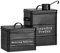 Harbour Housewares Kitchen Utility Canisters - 2pc - Black - Steel Vintage Industrial Under Sink Storage Caddy Cupboard Organiser for Laundry Detergent, Washing Tablets