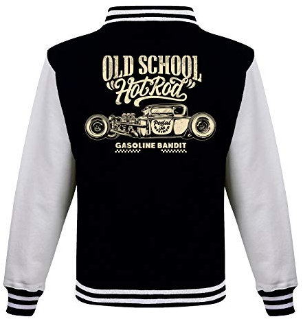 Gasoline Bandit Rockabilly Baseball College Jacke - Old School Hot Rod 3XL