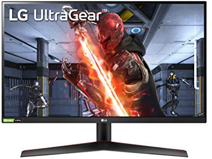 LG UltraGear LG 27GN600-B Ultragear Full HD IPS Gaming Monitor 1ms (GtG), NVIDA G-SYNC, Black