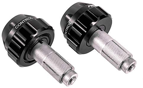 Motorcycle Throttle Lock Cruise Control Handlebar Plugs Grip Bar End Caps Slider Set for Street/Sport/Tour Bike Cruiser Scooter (Black)