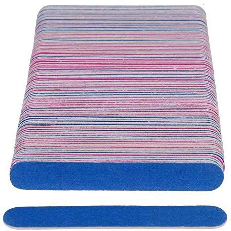 Lot de 100 mini limes à ongles jetables Grain 180/240 Double face Limes à ongles Polissoir pour la maison et le salon Pédicure Manucure Voyage