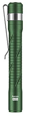 RovyVon Aurora A33 - Linterna tipo bolígrafo USB-C recargable con clip de bolsillo, 200 lúmenes, IPX8 impermeable para inspección, reparación, trabajo, exteriores (verde)