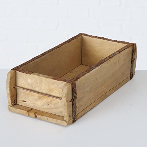 Seaside No.64 - Alte gebrauchte Ziegelform - Naturprodukt Recycling-Holz - Jede Form ein Unikat - eine Kammer - Tischdekoration Wanddekoration Regal - 32 x 15 x 10 cm -
