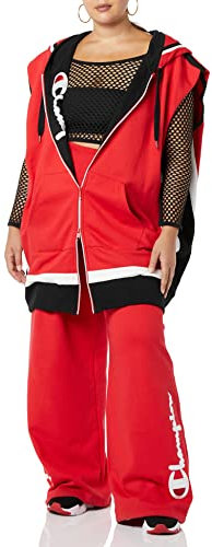 Champion Damen Making the Cut Staffel 3 Folge 2 Champion Collab Gewinner-Look Rafael Reverse Weave Übergrößenweste Kapuzenpullover, Rot, 3XL-5XL