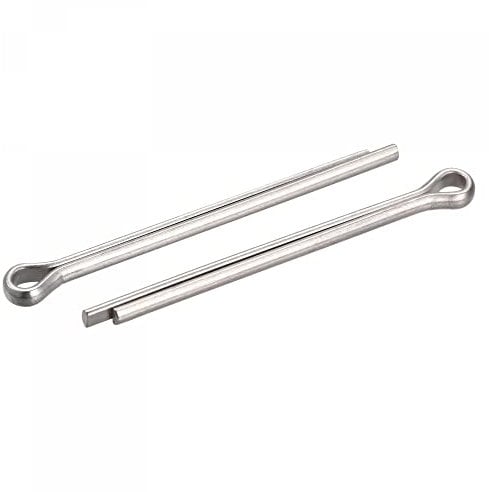 sourcing map 5Stk. Geteilter Splint 3mm x 40mm 316 Edelstahl Klipp Befestigung für Automobilindustrie Mechanik Silber