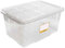 Acan Tradineur – Caja de Almacenamiento N.º 18 – Capacidad de 60 litros – Fabricado en España - Contenedor para almacenar Juguetes, Libros, Ropa, Mantas (Color Transparente)