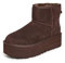 UGG Classic Mini Platform, Stivali alla Moda Donna, Marrone (Burnt Cedar), 45 EU
