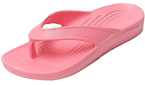 JOMIX Tong Femme Claquettes Femme Sandales Femme Tongs Femme Chaussons d'été Confortables pour Maison Piscine Plage (Rouge, 36)
