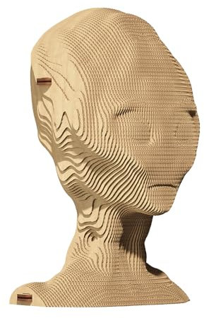 CARTONIC 3D-Puzzle-Set – Alien – 3D-Puzzle aus Karton – Der Karton verwandelt Sich in eine Figur in Relief – für alle Altersgruppen – 131 Stück Karton-3D-Puzzle…