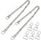 2 Stück Schlüsselkette mit Karabiner, Hosenkette Schlüssel Edelstahl, Brieftaschen Geldbeutel Hosen Kette für Männer und Frauen