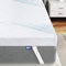 BedStory Gel Topper 160x200cm 7,6cm Höhe Matratzentopper aus Gel Memory Foam，H2&H3 Gel Schaum Bambus Topper mit atmungsaktivem Bezug für Wohnwagen Schlafsofa Boxspringbett Weiß