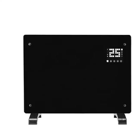 Suprills Electric Heater Glass Panel Radiator,1kw Thermo Convector, Wall Mounted & Free Standing with Remote Control and Day Mode