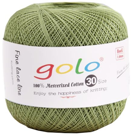 golo Häkelgarn 30 für handgestricktes Häkelgarn Gewinde häkeln Baumwollgarn