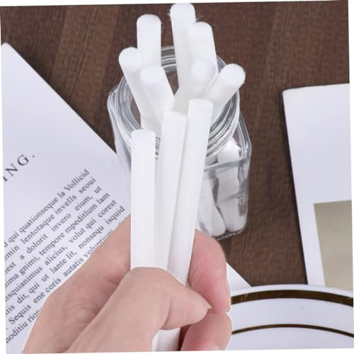 Uonlytech 20stücke USB Luftbefeuchter Filterstäbchen Aus Baumwolle Hochwirksame Ersatzfilter Für Diffusoren Kompatibel Mit USB-wasserflaschenbefeuchtern Weiß