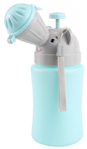 ZJIVQO Boy Portable Potty Emergency Toilet for Car Automobile Travel Camping Portable Baby Child Potty Toddler Boy Pee Training Cup Urination Container (Blue)